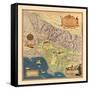 1937, Los Angeles 1937c Modern Map Depicting Old Spanish and Mexican Ranchos, California, United St-null-Framed Stretched Canvas