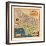 1937, Los Angeles 1937c Modern Map Depicting Old Spanish and Mexican Ranchos, California, United St-null-Framed Giclee Print