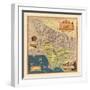 1937, Los Angeles 1937c Modern Map Depicting Old Spanish and Mexican Ranchos, California, United St-null-Framed Giclee Print