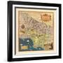 1937, Los Angeles 1937c Modern Map Depicting Old Spanish and Mexican Ranchos, California, United St-null-Framed Giclee Print