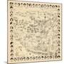 1937, Los Angeles Movie Star Map, California, United States-null-Mounted Giclee Print