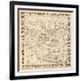 1937, Los Angeles Movie Star Map, California, United States-null-Framed Giclee Print