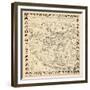 1937, Los Angeles Movie Star Map, California, United States-null-Framed Giclee Print