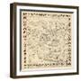 1937, Los Angeles Movie Star Map, California, United States-null-Framed Premium Giclee Print