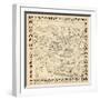 1937, Los Angeles Movie Star Map, California, United States-null-Framed Premium Giclee Print