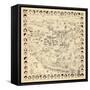 1937, Los Angeles Movie Star Map, California, United States-null-Framed Stretched Canvas
