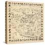 1937, Los Angeles Movie Star Map, California, United States-null-Stretched Canvas