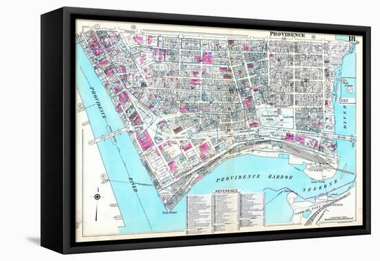 1937, Providence Plate 018, Rhode Island, United States-null-Framed Stretched Canvas