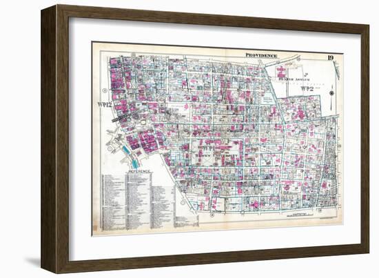 1937, Providence Plate 019, Rhode Island, United States-null-Framed Giclee Print