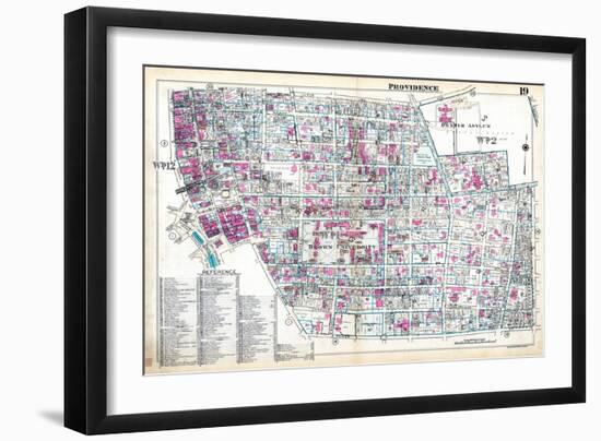 1937, Providence Plate 019, Rhode Island, United States-null-Framed Giclee Print
