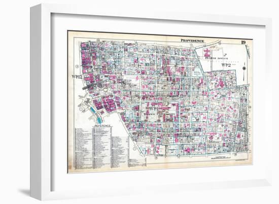 1937, Providence Plate 019, Rhode Island, United States-null-Framed Giclee Print