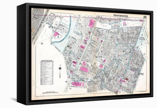 1937, Providence Plate 025, Rhode Island, United States-null-Framed Stretched Canvas