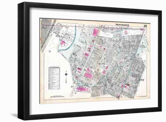 1937, Providence Plate 025, Rhode Island, United States-null-Framed Giclee Print