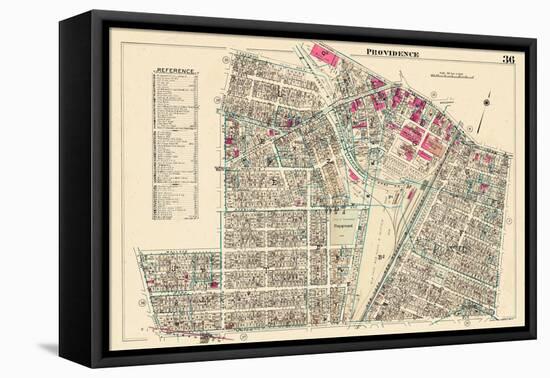 1937, Providence Plate 036, Rhode Island, United States-null-Framed Stretched Canvas