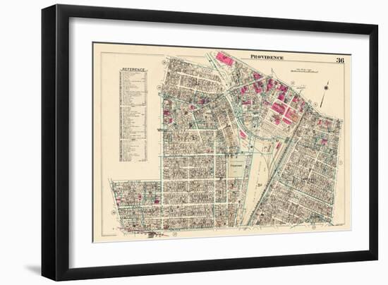 1937, Providence Plate 036, Rhode Island, United States-null-Framed Giclee Print