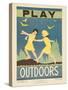 1938 Character Culture Citizenship Guide Poster, Play Outdoors-null-Stretched Canvas