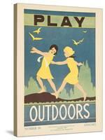 1938 Character Culture Citizenship Guide Poster, Play Outdoors-null-Stretched Canvas