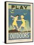 1938 Character Culture Citizenship Guide Poster, Play Outdoors-null-Framed Stretched Canvas