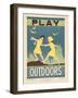 1938 Character Culture Citizenship Guide Poster, Play Outdoors-null-Framed Premium Giclee Print