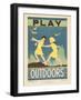 1938 Character Culture Citizenship Guide Poster, Play Outdoors-null-Framed Premium Giclee Print