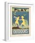 1938 Character Culture Citizenship Guide Poster, Play Outdoors-null-Framed Premium Giclee Print