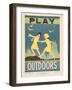 1938 Character Culture Citizenship Guide Poster, Play Outdoors-null-Framed Giclee Print