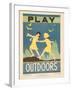 1938 Character Culture Citizenship Guide Poster, Play Outdoors-null-Framed Giclee Print