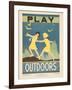 1938 Character Culture Citizenship Guide Poster, Play Outdoors-null-Framed Giclee Print