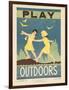 1938 Character Culture Citizenship Guide Poster, Play Outdoors-null-Framed Giclee Print