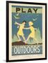 1938 Character Culture Citizenship Guide Poster, Play Outdoors-null-Framed Giclee Print