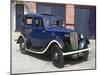 1938 Morris 8 with War time Headlamp blackout mask and whitewashed running board-null-Mounted Photographic Print