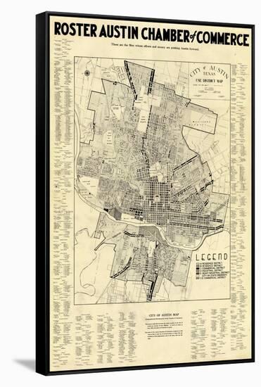 1939, Austin Chamber of Commerce, Texas, United States-null-Framed Stretched Canvas