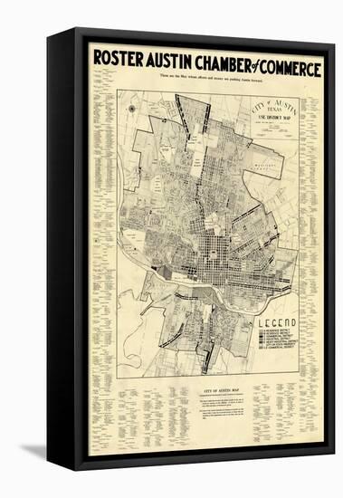 1939, Austin Chamber of Commerce, Texas, United States-null-Framed Stretched Canvas