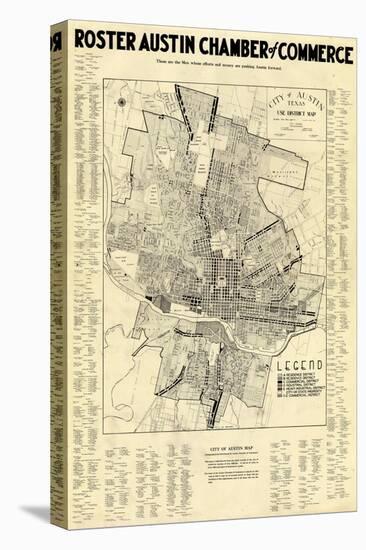 1939, Austin Chamber of Commerce, Texas, United States-null-Stretched Canvas