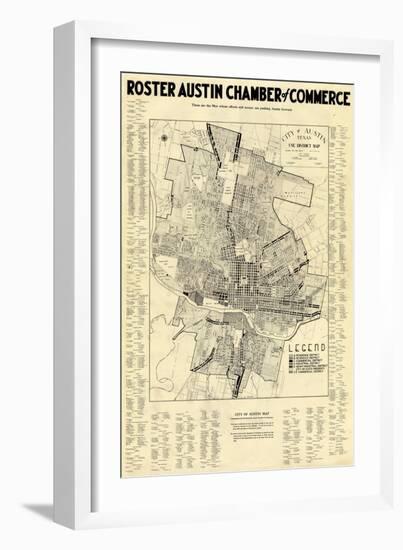 1939, Austin Chamber of Commerce, Texas, United States-null-Framed Giclee Print