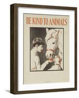 1939 Be Kind to Animals, American Civics Poster, Horse Stall-null-Framed Giclee Print