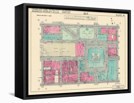 1939, City Hall, Philadelphia, Pennsylvania, United States-null-Framed Stretched Canvas