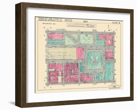 1939, City Hall, Philadelphia, Pennsylvania, United States-null-Framed Giclee Print