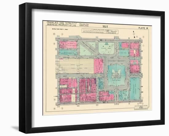 1939, City Hall, Philadelphia, Pennsylvania, United States-null-Framed Giclee Print