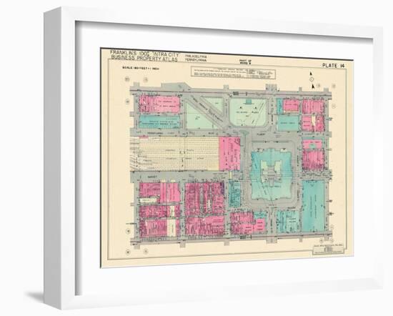 1939, City Hall, Philadelphia, Pennsylvania, United States-null-Framed Giclee Print