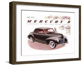 1939 Mercury 8 Convertible-null-Framed Art Print
