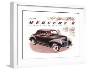 1939 Mercury 8 Convertible-null-Framed Art Print