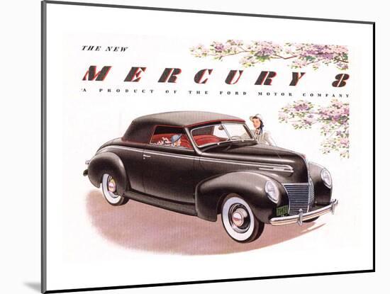 1939 Mercury 8 Convertible-null-Mounted Art Print