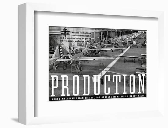 1939 Production North American ad-null-Framed Art Print