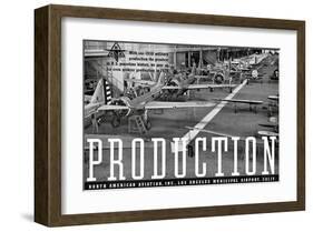 1939 Production North American ad-null-Framed Art Print