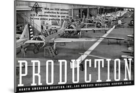 1939 Production North American ad-null-Mounted Art Print