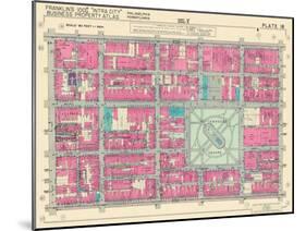 1939, Rittenhouse Square, Philadelphia, Pennsylvania, United States-null-Mounted Premium Giclee Print