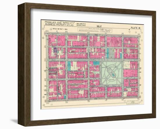 1939, Rittenhouse Square, Philadelphia, Pennsylvania, United States-null-Framed Giclee Print