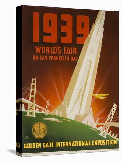 1939 San Francisco Golden Gate Exposition World's Fair Poster-null-Stretched Canvas