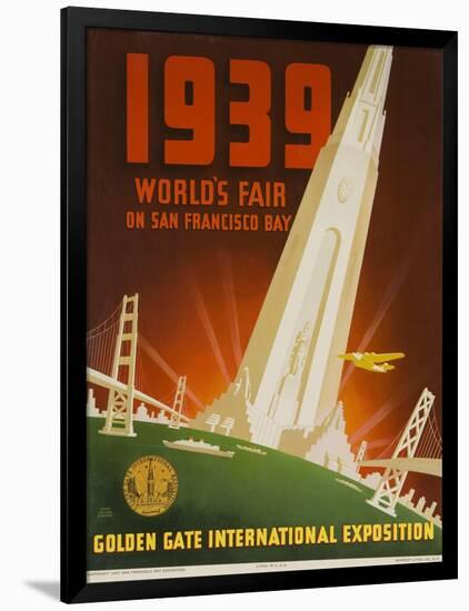 1939 San Francisco Golden Gate Exposition World's Fair Poster-null-Framed Giclee Print